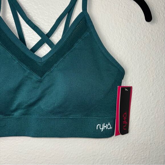 NWT Ryka Strappy Sports Bra-Size Women's Size Large Deep Green - Picture 8 of 13